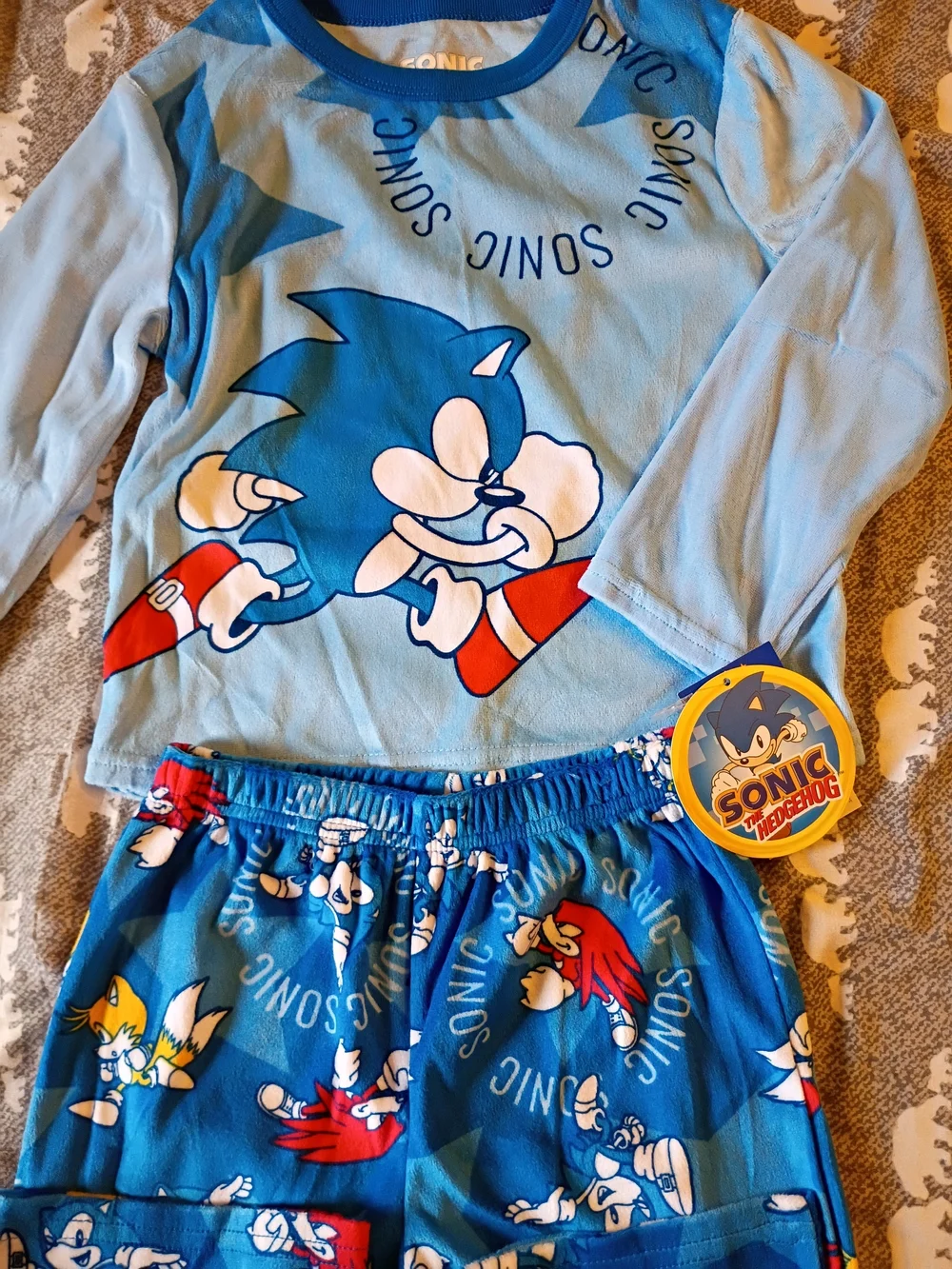 SONIC THE HEDGEHOG PAJAMA SET BOYS